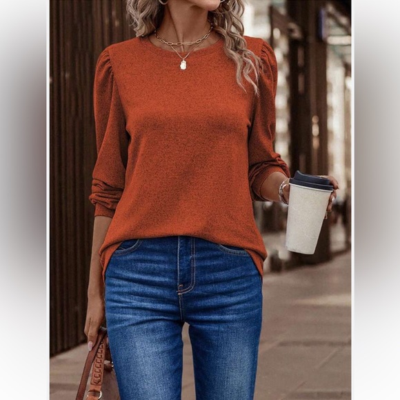 Alex Marie Sweaters - Alex Marie rust lightweight sweater size XL